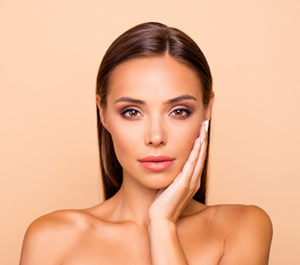 woman with smooth skin